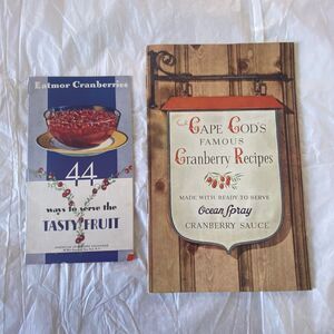 Vintage Ocean Spray + Eatmor Cranberries 44 Ways to Serve Booklets